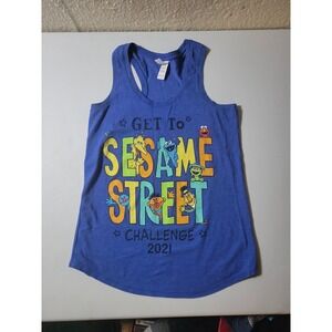 Sesame‎ Street Tank Top Shirt Virtual Running Club Women's Small